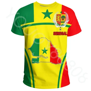 Новая толстовка Africa Zone, Одежда для мужчин и женщин, Новые повседневные футболки с принтом в уличном стиле с активным флагом Сенегала, топы