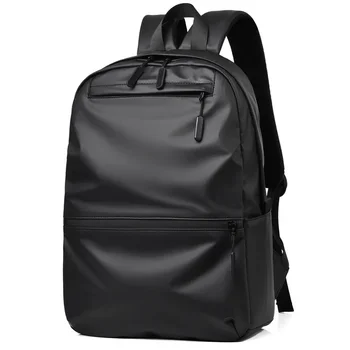 Новый модный простой рюкзак из мягкой ткани большой емкости, дорожная сумка для ноутбука, рюкзак из полиуретановой водонепроницаемой пленки, 14-дюймовый рюкзак для ноутбука