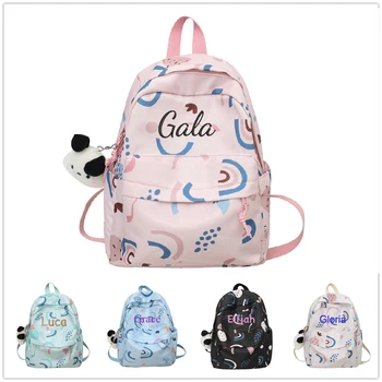 Персонализированный рюкзак для девочек, детская сумка для начальной школы, водонепроницаемые большие школьные рюкзаки для подростков для путешествий и учебы