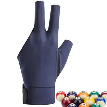 Перчатки с 3 пальцами, Перчатки для упражнений, Регулируемые по скольжению Дышащие Шелковистые Тонкие Бильярдные перчатки с 3 открытыми пальцами