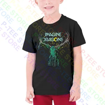 Подростковая футболка Imagine Dragons Elk In Stars, детская футболка Vtg, ретро Harajuku, бестселлер