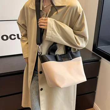 Популярная новая женская сумка через плечо, модная универсальная сумка через плечо, модная простая сумка большой емкости