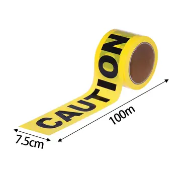 Предупреждающая лента Опасная лента 3-дюймовая Черно-желтая 328-футовая Предупреждающая лента безопасности для опасных зон, мест преступлений, опасных зон, рабочего места полиции