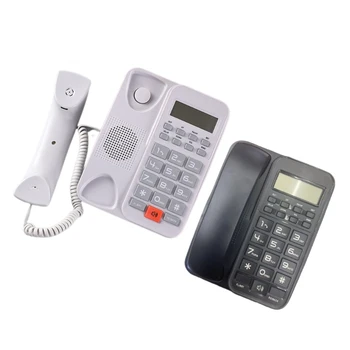 Проводной стационарный телефон Стационарные телефоны с большими кнопками и функцией идентификации вызывающего абонента для стойки регистрации дома в отеле