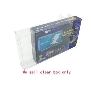 Прозрачная коробка с ПЭТ-чехлом для японской версии 3DS для игровой консоли Monster Hunter 4 с ограниченным тиражом, красочный дисплей для хранения коробки