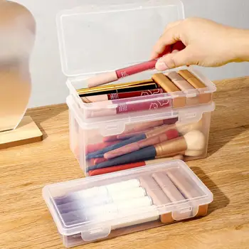 Прозрачный пенал, детский органайзер для карандашей, коробка для хранения ручек, жесткий пенал, коробка для карандашей с крышками, многофункциональный пенал для ручек, прозрачный.