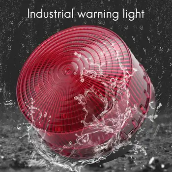 Промышленная светодиодная вспышка переменного тока 220 В, стробоскоп, лампа предупреждения об аварии, красная LTE-5061 De