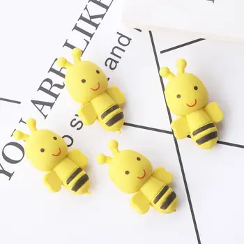 Расходные материалы Канцелярские Принадлежности Офисные принадлежности для стирания карандашей Желтые Пчелиные Ластики Резиновые Ластики для чистки карандашей Little Yellow Bee