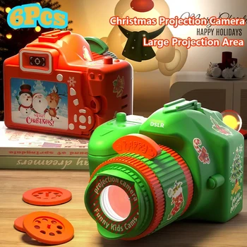 Рождественские проекционные игрушки, детские мультяшные игры с изображением Санта-Клауса, игры для раннего образования, Рождественский проектор, камера, подарки