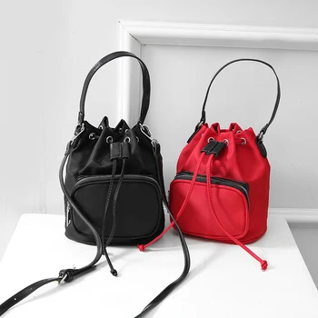 Роскошная сумка, Женские сумки, дизайнерская нейлоновая сумка через плечо, винтажная сумка-мессенджер на шнурке, сумки-тоутеры Laides Mini