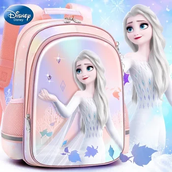 Рюкзак Disney для девочек начальной школы С первого по третий классы, принцесса Эльза для девочек из детского сада, и подарки для детских рюкзаков