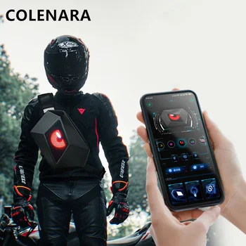 Рюкзак для шлема COLENARA, Мужской мотоциклетный шлем со светодиодной подсветкой, Сумка для верховой езды, Женская сумка ABC Hard Shell, Водонепроницаемая, устойчивая к царапинам, сумка через плечо