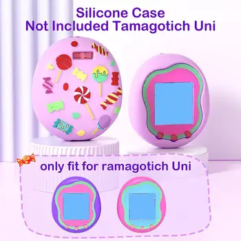Силиконовый чехол, защитная пленка для экрана и цветная цепочка для набора сменных аксессуаров Tamagotchi для My Melody 