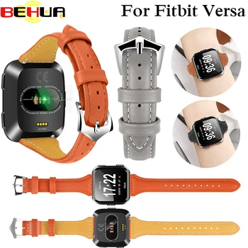 Сменный кожаный ремешок для спортивных часов для Fitbit versa Наручный браслет Ремешок band Edition Браслеты браслет