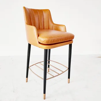 Современный барный стул, деревянный стульчик для кормления с высокой спинкой, кухонный стульчик для кормления