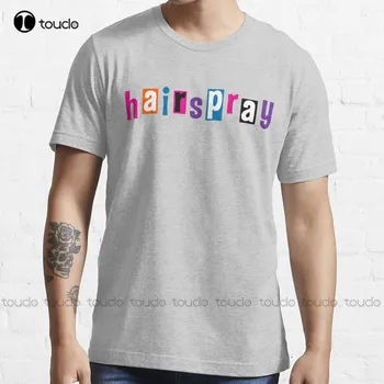 Трендовая футболка с логотипом лака для волос, белая рубашка на заказ, футболки с цифровой печатью для подростков Aldult, унисекс, футболки с цифровой печатью