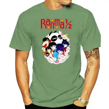 Футболка Ranma 1 2 с аниме, Новинка, крутые топы, мужская футболка с коротким рукавом