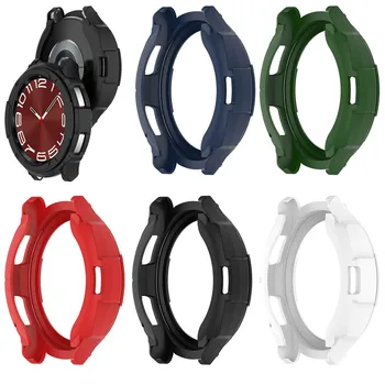 Чехол из ТПУ для Samsung Watch 6 Classic защитный чехол высококачественный бронированный корпус для часов и вращающееся кольцо для часов